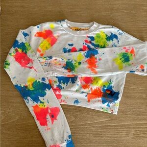 Aviator Nation Splatter Women’s Cropped Sweatshirt